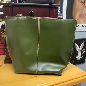 Green Wilson’s leather purse